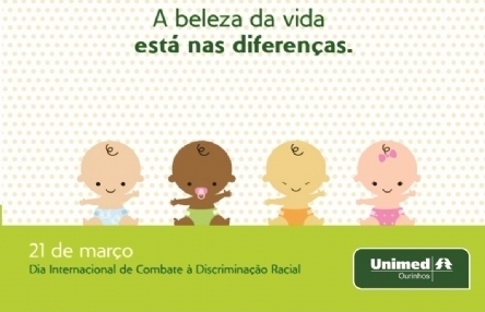 **21 de março Dia Internacional de Combate a Discriminação Racial**
